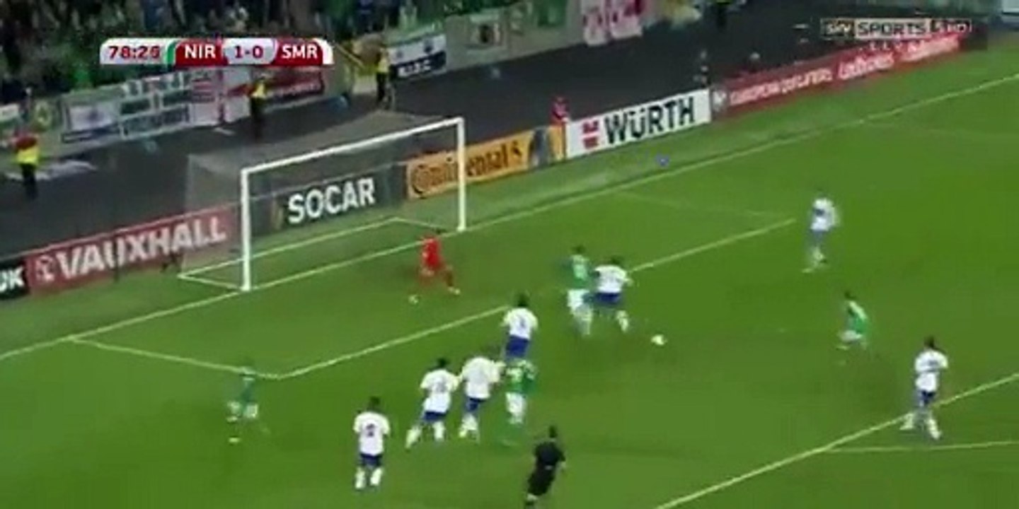 Kyle Lafferty Goal - N.Ireland 2-0 San Marino - 08.10.2016 HD