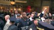 Trump greets fans outside Trump Tower