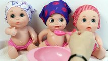 Baby Doll Bathtime & Lunch Nenuco Baby Girl Change Diaper How to Bath a Baby Toy Videos