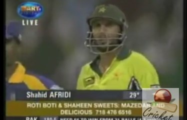 32 runs in over hard hitting afridi,by sports world