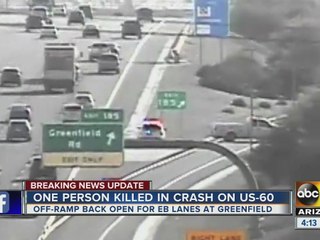 Deadly car crash on U.S. 60 in Phoenix