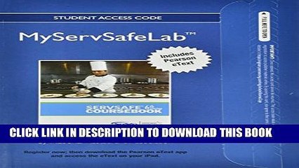 [PDF] NEW MyServSafeLab with Pearson eText -- Access Card -- for ServSafe Coursebook