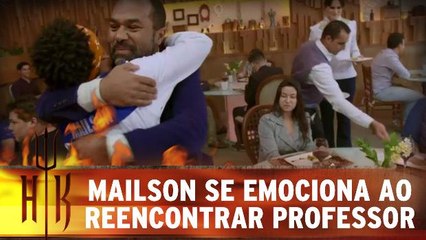 Mailson se emociona ao reencontrar professor