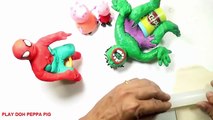 Spiderman and Hulk fight - make Spiderman and Hulk game with pig Peppa Pig toys
