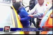 Trujillo: caen extorsionadores cuando cobraban cupo a empresario