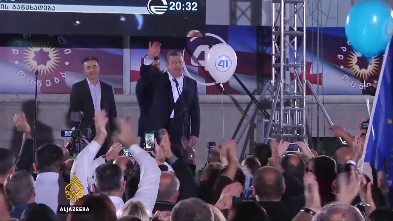Georgia ruling party claims election victory