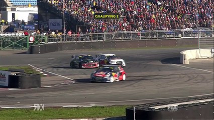 WorldRX Latvia 2016 Q2 Solberg Ekstrom Epic Battle