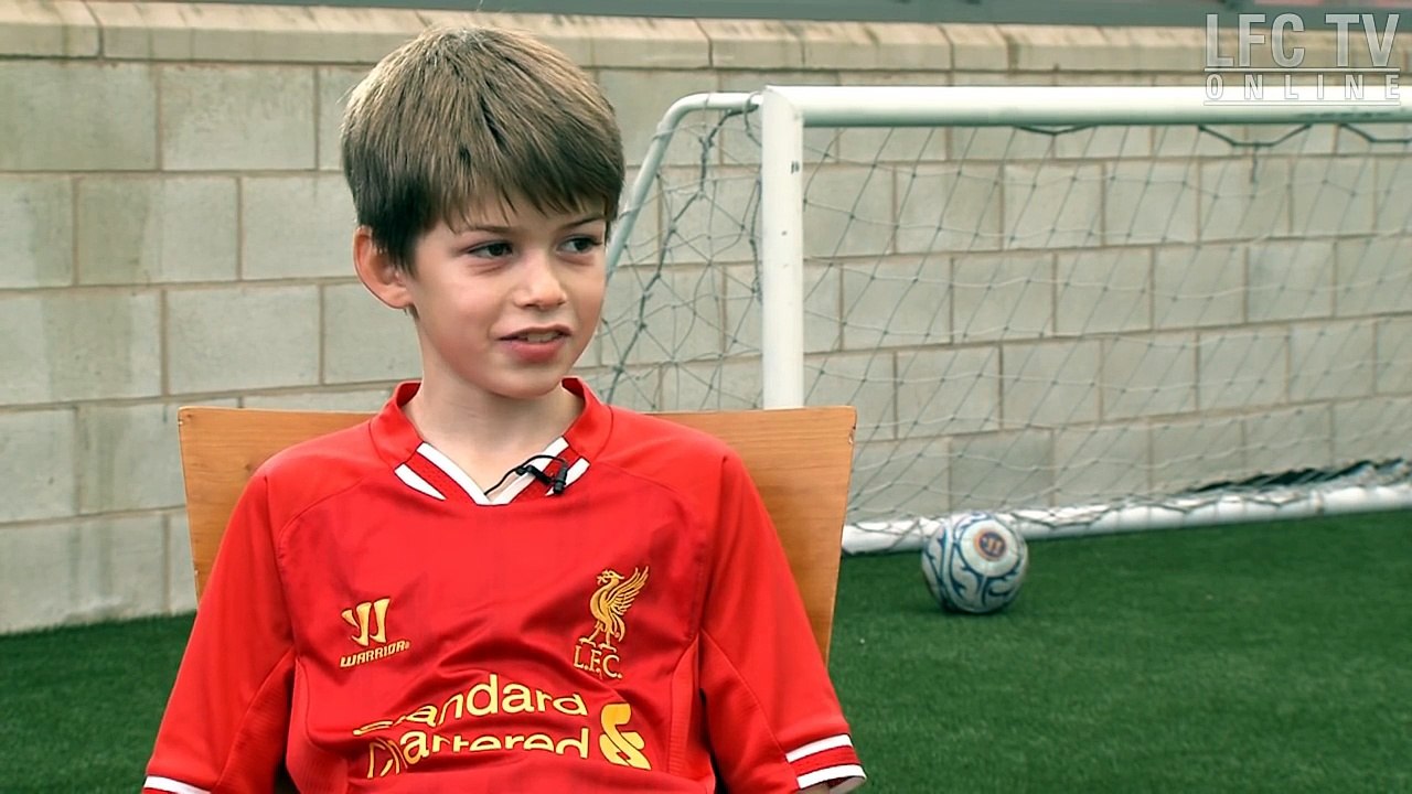 Steven Gerrard grilled by 10 year-old fan