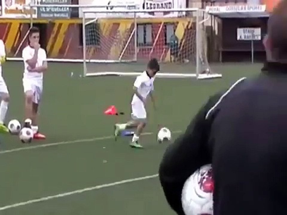 Cristiano ronaldo son playing football/great skills