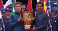 Rafael Nadal  and Pablo Carreno Busta - Champions of China Open 2016 (Trophy Ceremony)