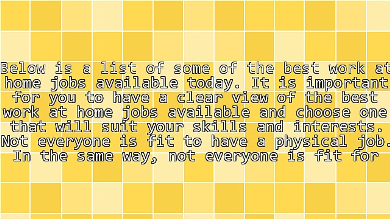 The Best Work at Home Jobs You Can Find