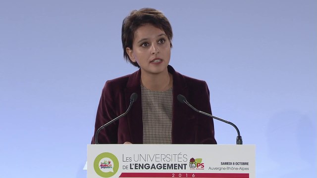 Najat Vallaud-Belkacem à l'Université de l'Engagement de Lyon