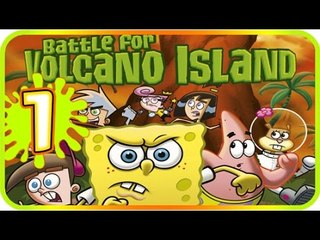 Nicktoons: Battle for Volcano Island Walkthrough Part 1 (PS2, Gamecube) 100% Level 1 Summoner's Rock