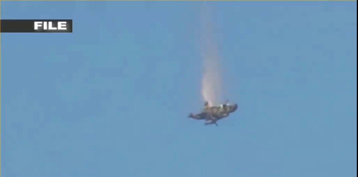 Helicopter shot down - Video