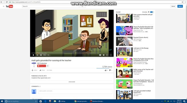 matt gets grounded for cussing at the teacher