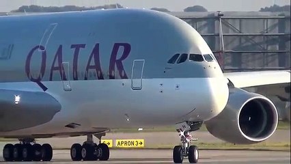 شاهد إقلاع أكبر طائرة ركاب _(The World's Largest Passenger Plane Taking Off( airbus a380