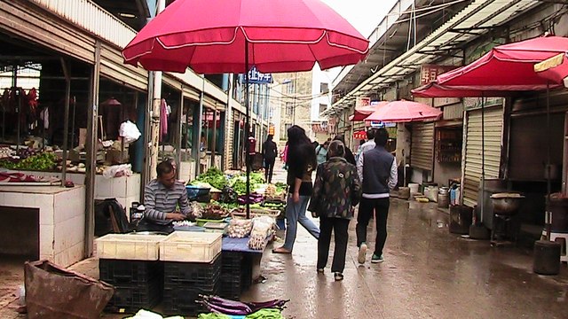 Traditional Guandu Market with Fresh Produce - Kunming, Yunnan Holidays
