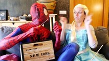 Spiderman and Frozen Elsa Get a PINOCCHIO NOSE! w/ Baby Elsa Sick & Super Spider Man in Real Life