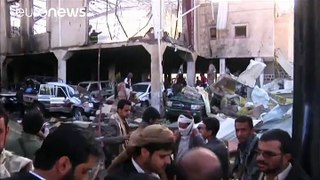 Yemeni condemn Saudi masscre in Mass.
