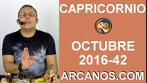 CAPRICORNIO OCTUBRE 2016-9 al 15 de octubre-Horoscopo del Amor Solteros Parejas-Tarot-ARCANOS.COM