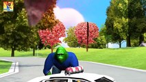 Green Gorilla Finger Family Cartoons for Children and more | Superhero Animals cartoons