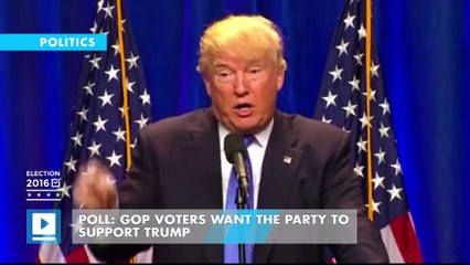 Poll: GOP voters want the party to support Trump