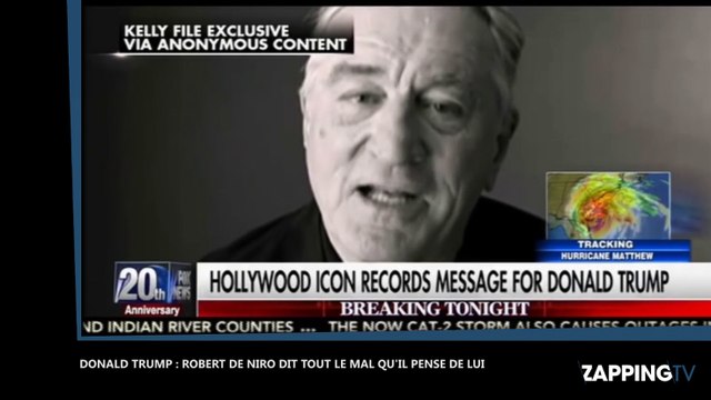 Elections américaines : Robert de Niro déclare vouloir donner un coup de poing dans la poire de Donald Trump (vidéo)