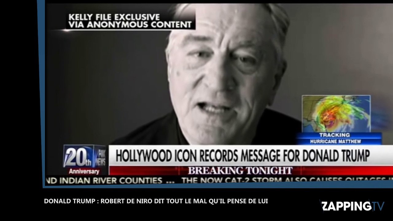 Elections américaines : Robert de Niro déclare vouloir donner un coup de poing dans la poire de Donald Trump (vidéo)