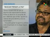 Colombia: Iván Márquez refrenda compromiso de FARC con la paz