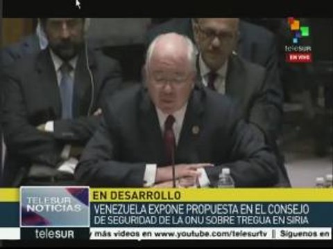 Venezuela expone ante ONU propuesta para cese al fuego en Siria