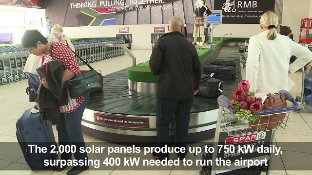 South Africa basks in continent's first solar-powered airport