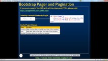 Bootstrap pager and pagination