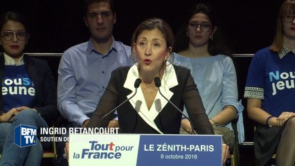 L'hommage d'Ingrid Betancourt à Nicolas Sarkozy, "un homme digne d'être président"