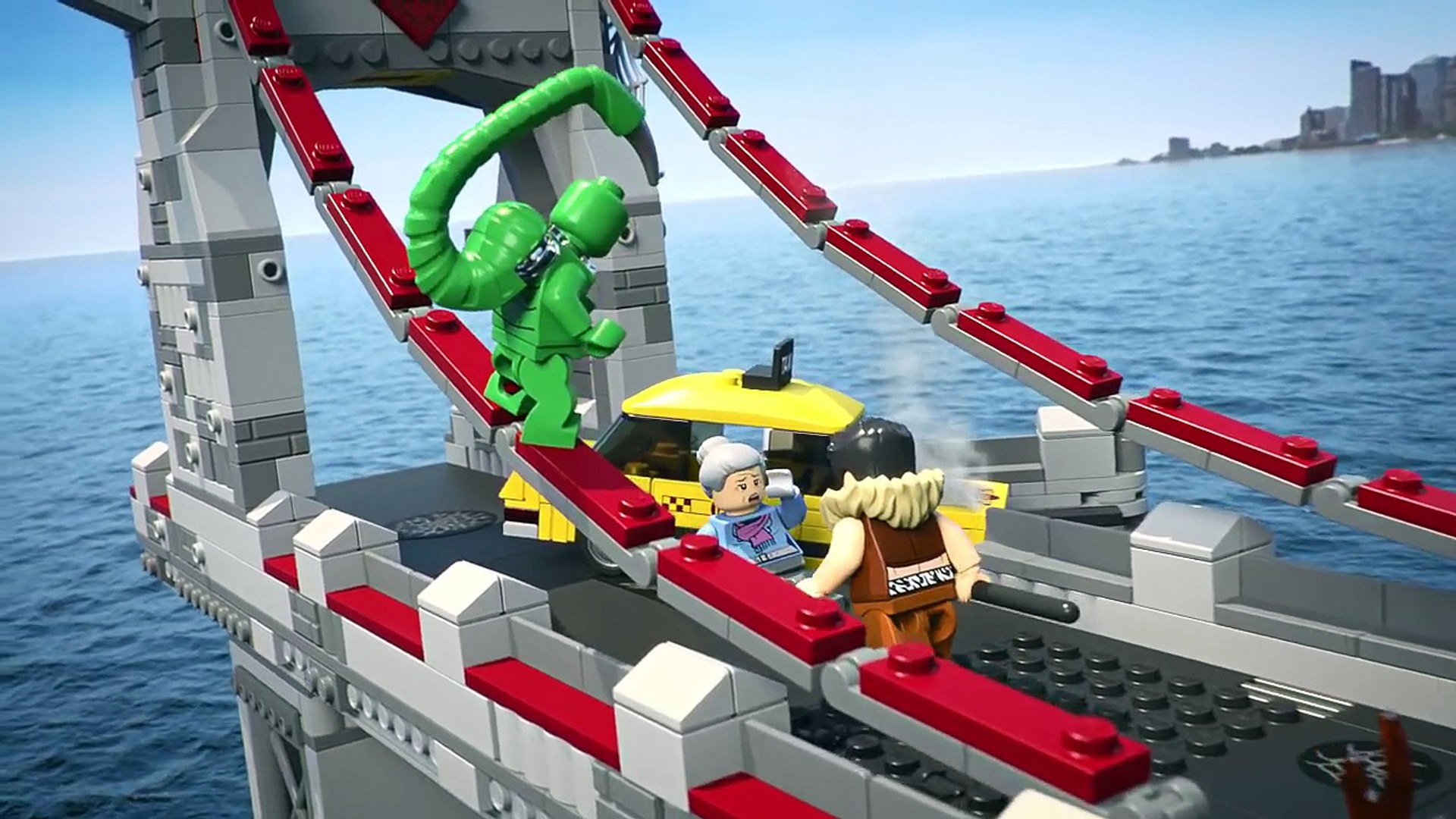 Lego Marvel Super Heroes 76057 Spider Man Web Warriors Ultimate Bridge Battle Video Dailymotion
