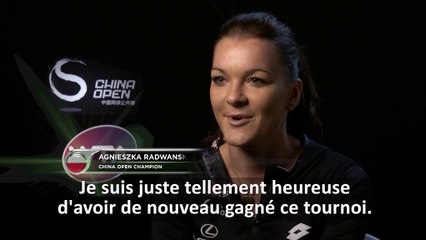 Pékin - Radwanska : "C'est super de soulever une nouvelle fois ce trophée"