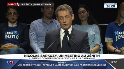 Nicolas Sarkozy essaye de blaguer à propos de la "jungle" de Calais.