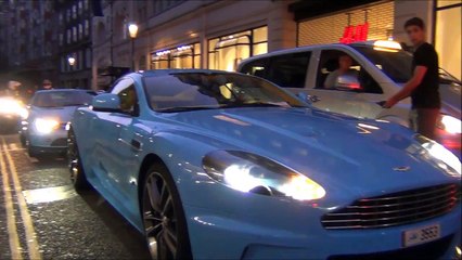 Blue Qatari SLR McLaren722 and DBS w/Quicksilver pulled over by police!!!