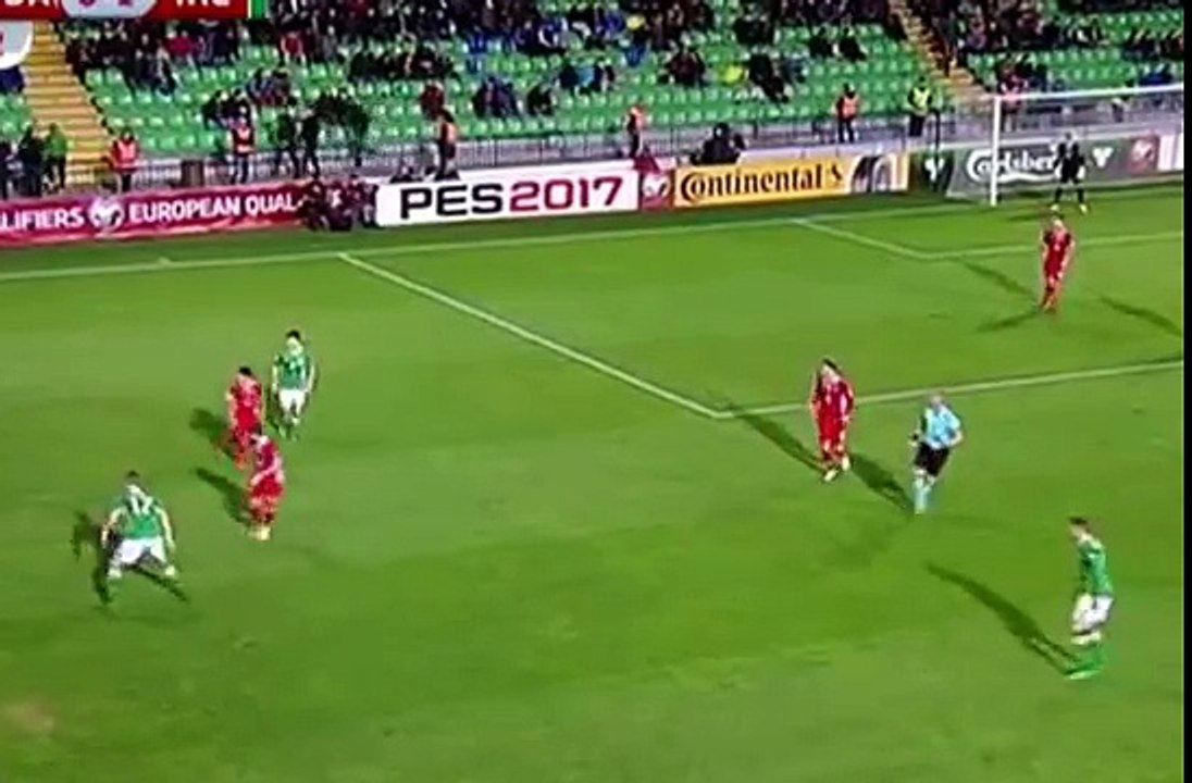 Goal Bugaev. Moldova 1 - 1 Ireland