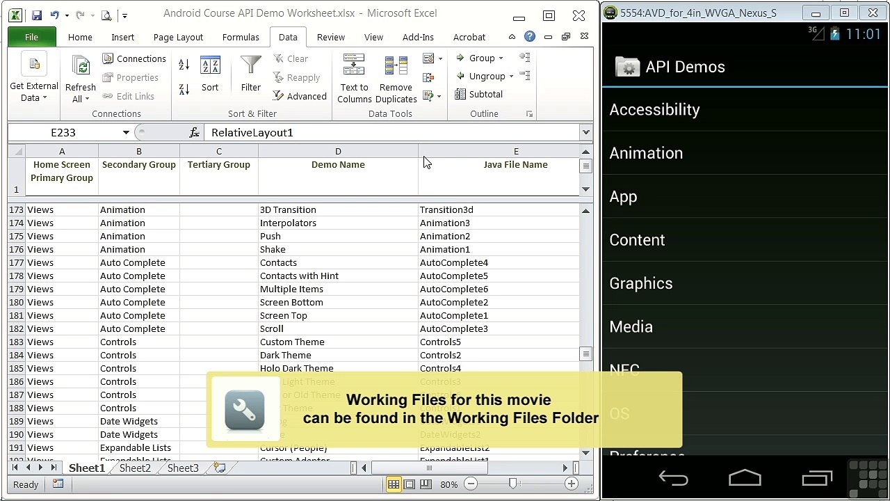 03. Creating Layouts Using Api Demos And The Graphical Layout Editor
