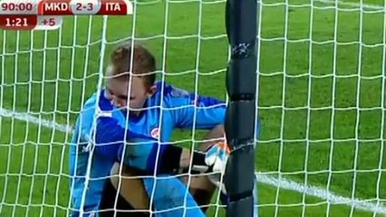 Immobile secondo gol.Macedonia-Italia 2-3.Qualificazione mondiali.09.10.2016 -