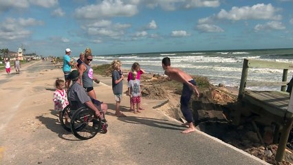 Flagler Beach residents wake up to Hurricane Matthew damage