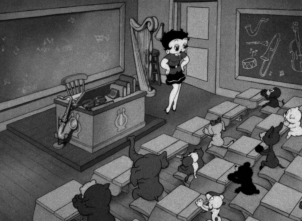 Betty Boop / The Swing School / 1938 / HQ Digitally Remastered