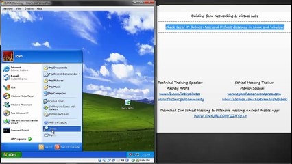 02 Check Local IP Subnet Mask and Defualt Gateway in Linux and Windows