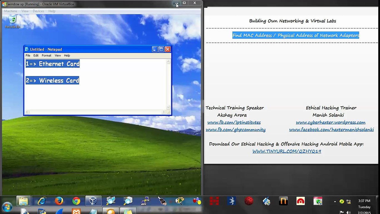 04 Find MAC Address or  Physical Address of Network Adapters