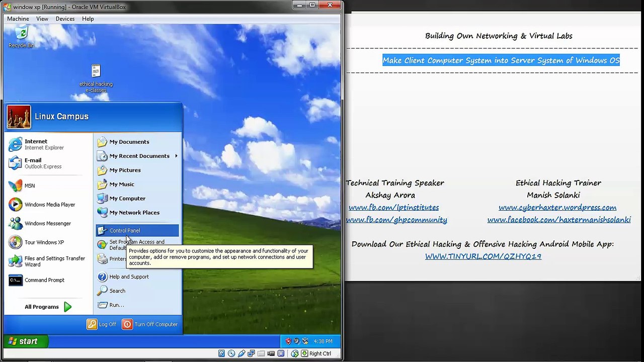 06 Make Client Computer System into Server System of Windows OS