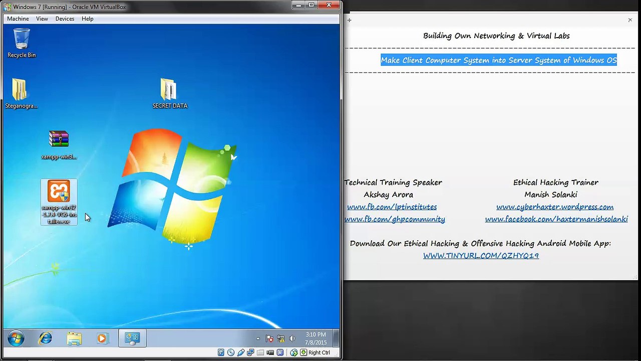 07 Make Client Computer System into Server System of Windows OS