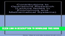 [PDF] Contributions to Operations Research (Lecture Notes in Economics and Mathematical Systems)