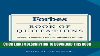 New Book Forbes Book of Quotations: 10,000 Thoughts on the Business of Life