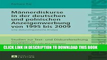 [Read PDF] MÃ¤nnerdiskurse in der deutschen und polnischen Anzeigenwerbung von 1995 bis 2009: Eine