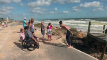 Ouragan Matthew: Flagler Beach, en Floride, découvre les dégâts